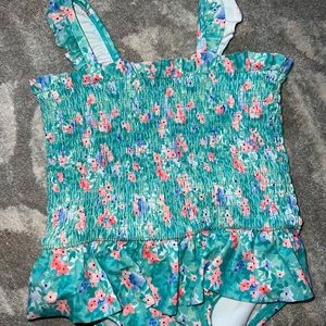 Baby girl Janie & Jack one piece ruffle bathing suit